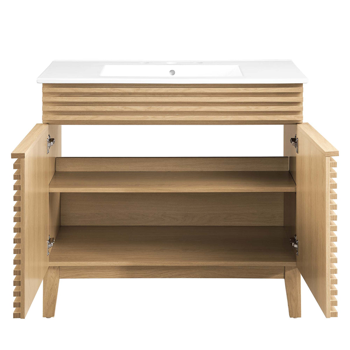 Render 36" Bathroom Vanity - Oak White