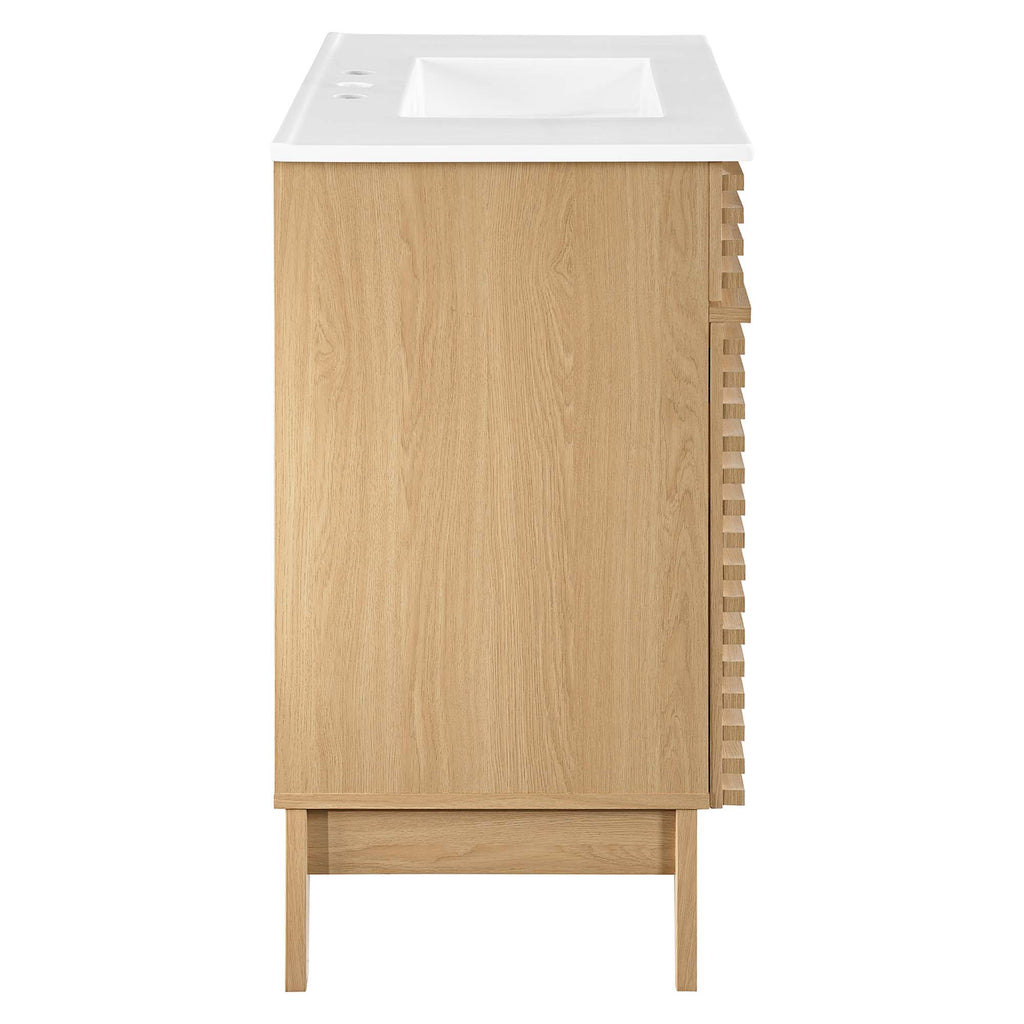 Render 36" Bathroom Vanity - Oak White