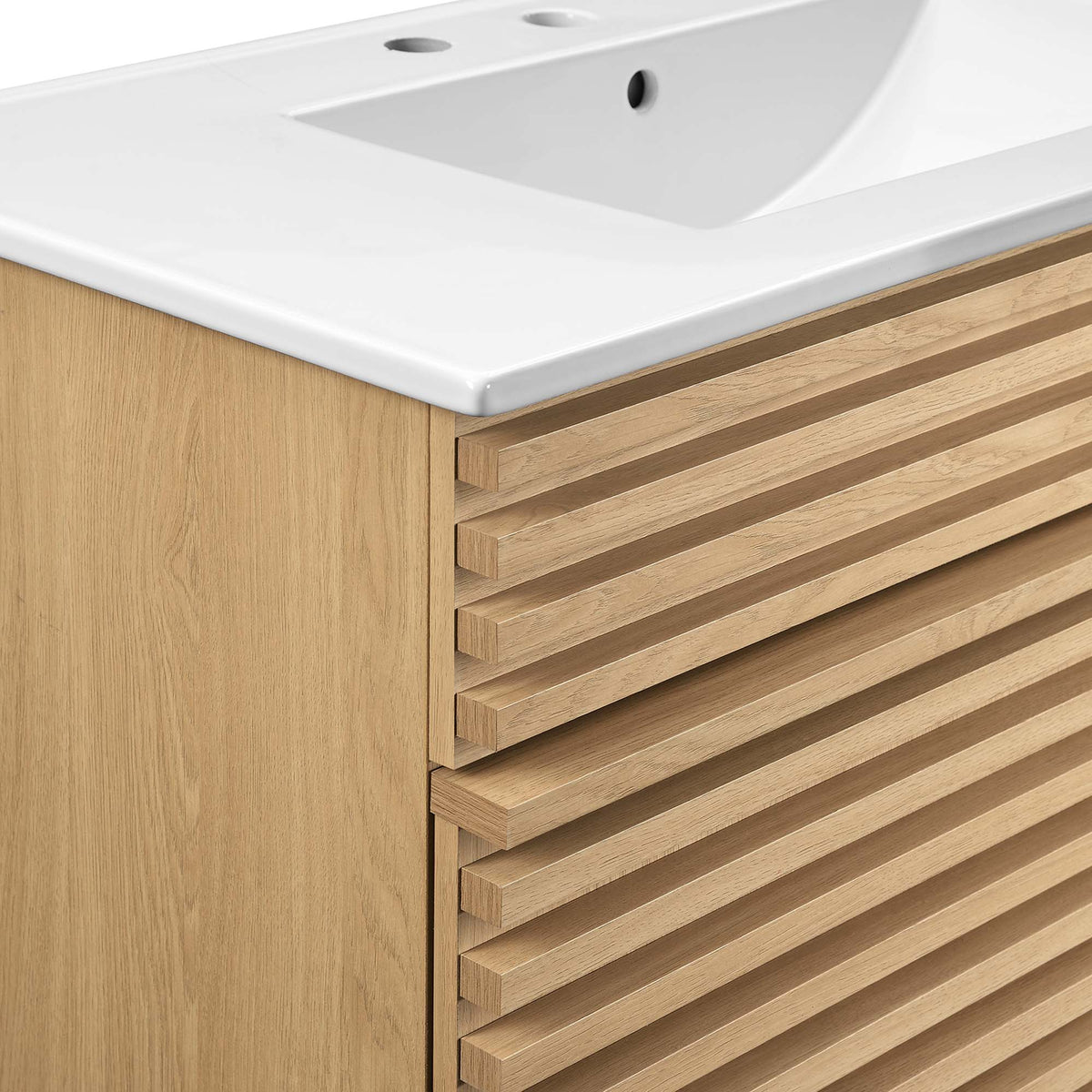 Render 36" Bathroom Vanity - Oak White