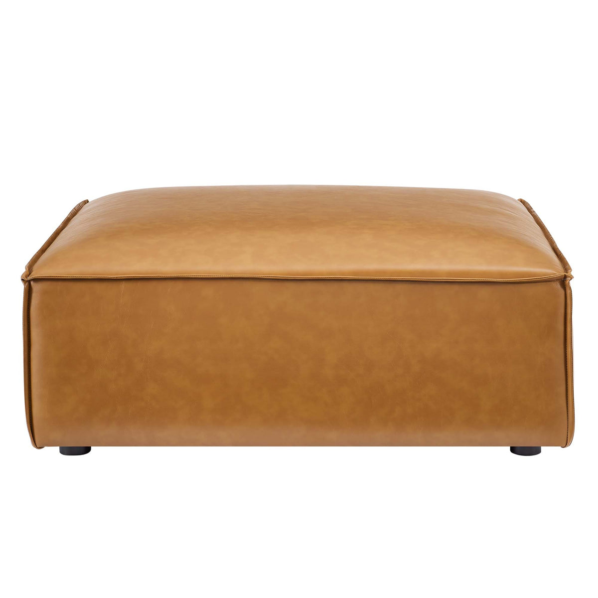 Restore Vegan Leather Ottoman - Tan