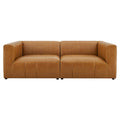 Bartlett 2-Piece Vegan Leather Loveseat - Tan