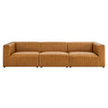 Bartlett 3-Piece Vegan Leather Sofa - Tan