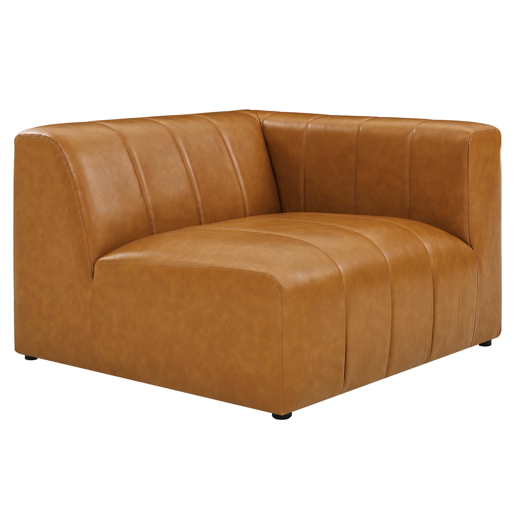 Bartlett 6-Piece Vegan Leather Sectional Sofa - Tan