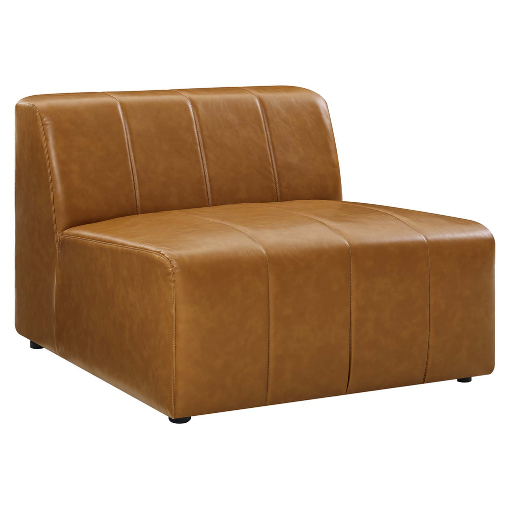 Bartlett 6-Piece Vegan Leather Sectional Sofa - Tan