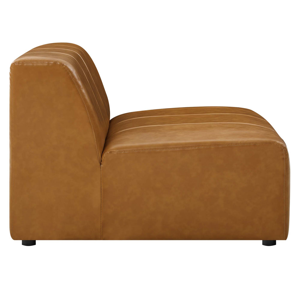 Bartlett 6-Piece Vegan Leather Sectional Sofa - Tan