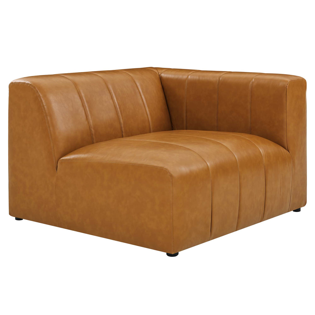Bartlett 8-Piece Vegan Leather Sectional Sofa - Tan