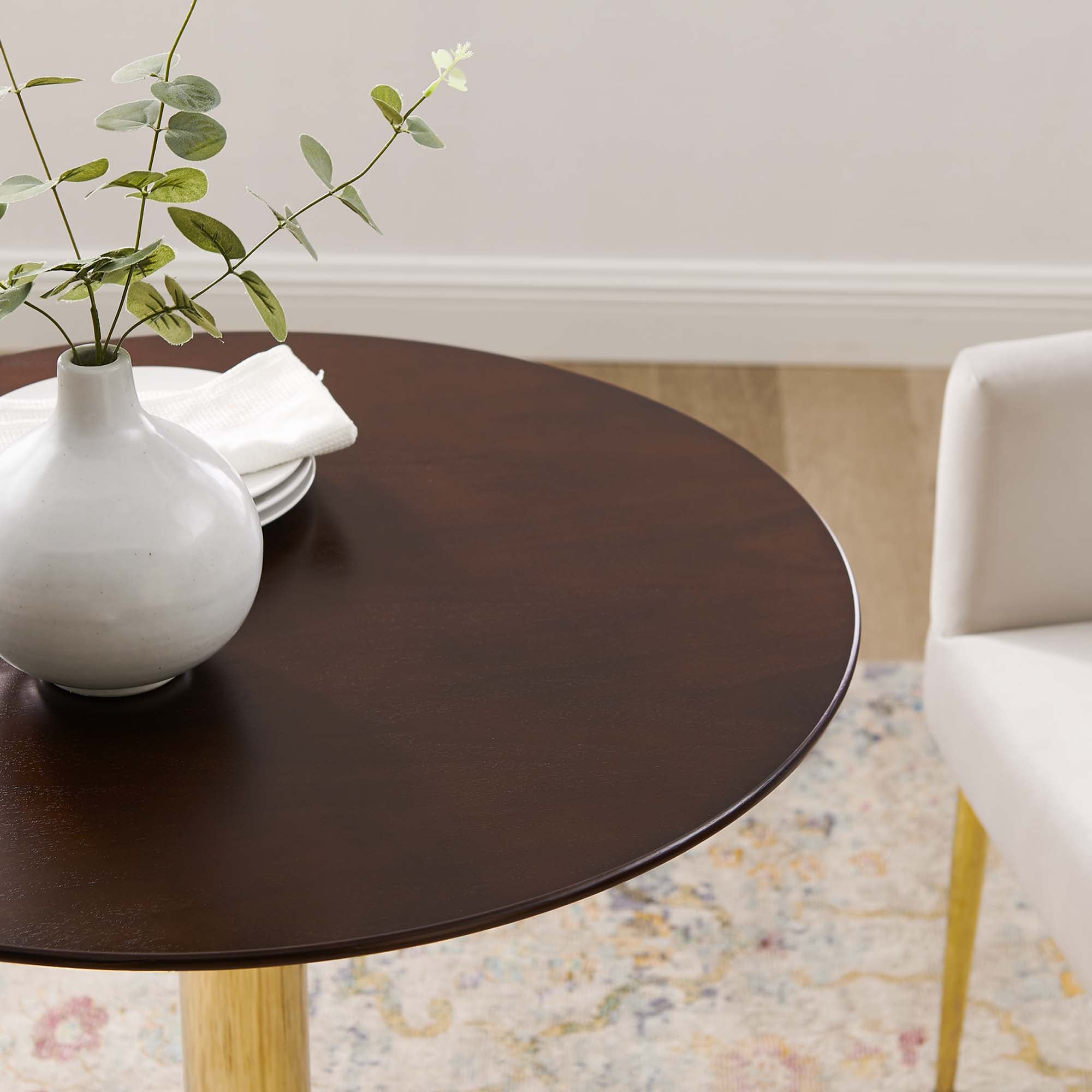 Verne 28" Dining Table - Gold Cherry Walnut