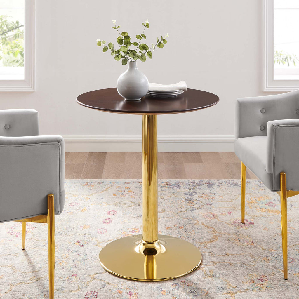 Verne 28" Dining Table - Gold Cherry Walnut