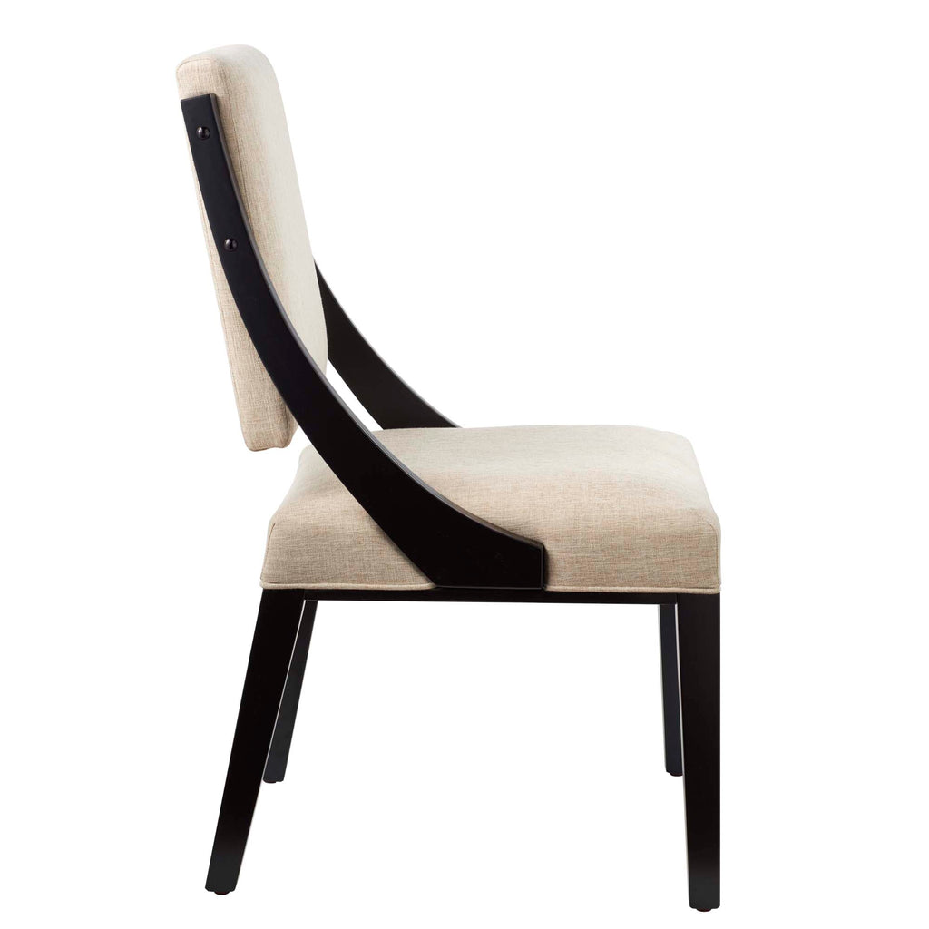 Cambridge Upholstered Fabric Dining Chairs Set of 2 - Beige
