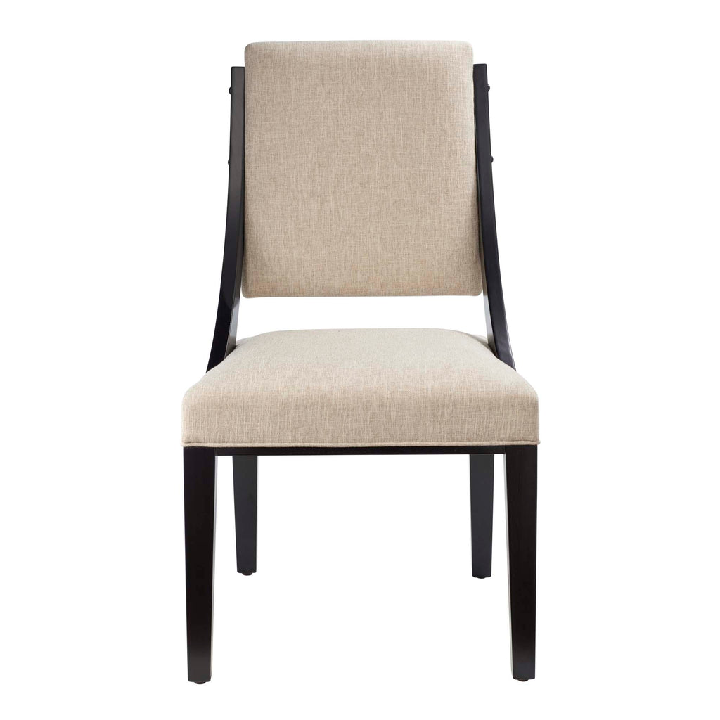 Cambridge Upholstered Fabric Dining Chairs Set of 2 - Beige