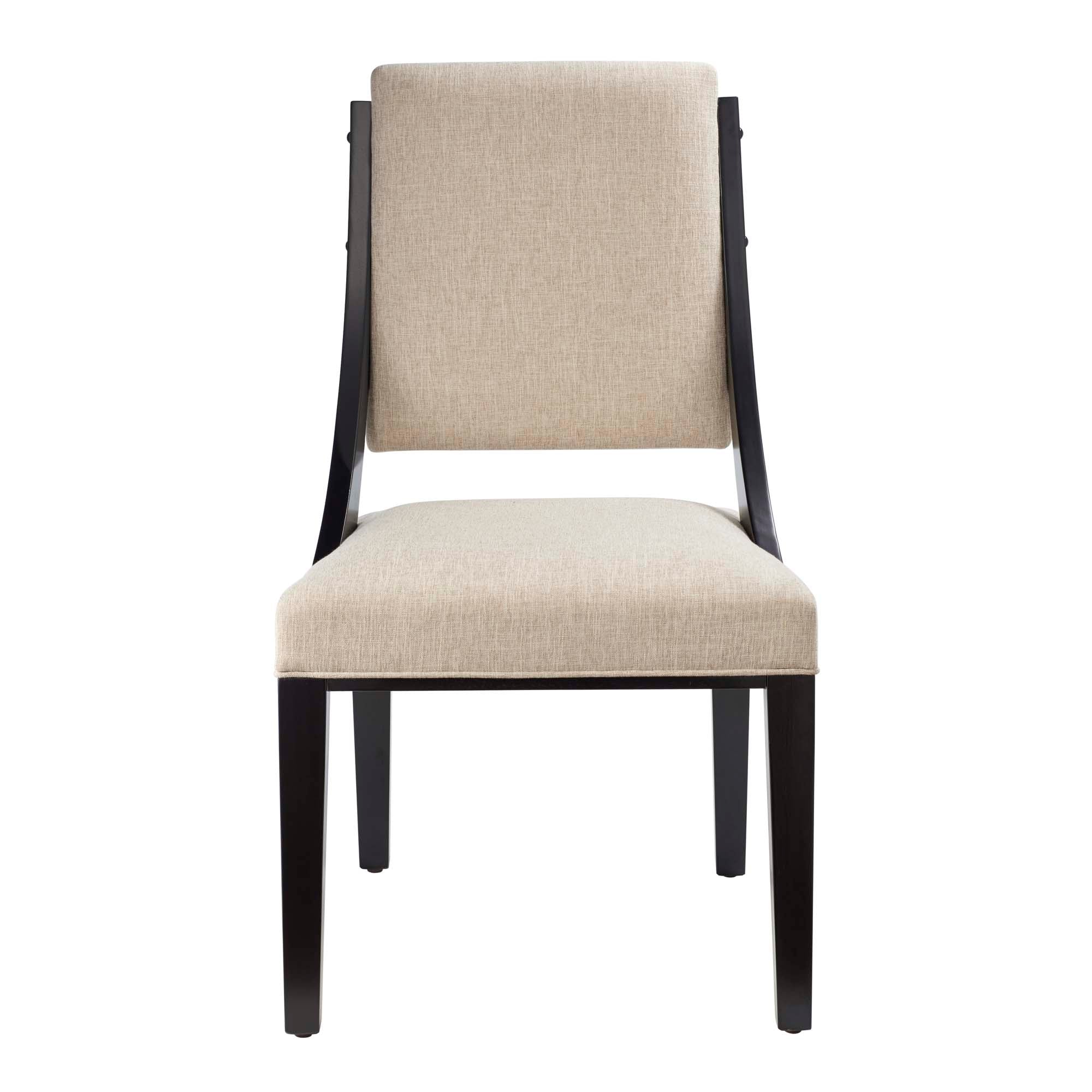 Cambridge Upholstered Fabric Dining Chairs Set of 2 - Beige