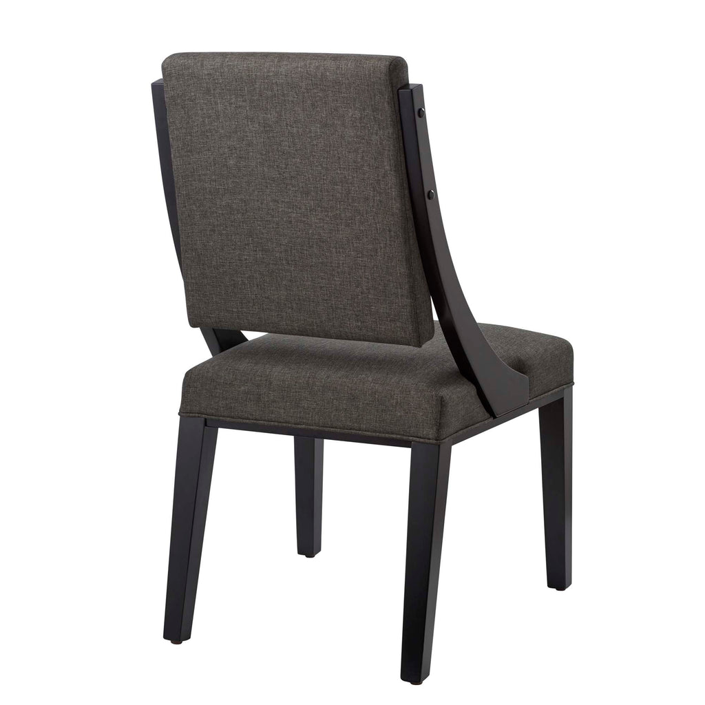 Cambridge Upholstered Fabric Dining Chairs Set of 2 - Gray