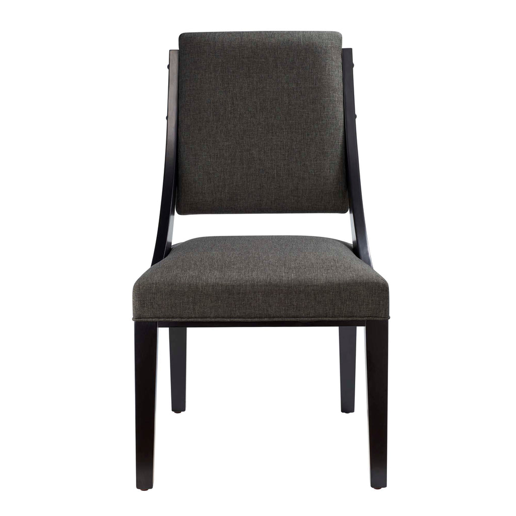 Cambridge Upholstered Fabric Dining Chairs Set of 2 - Gray