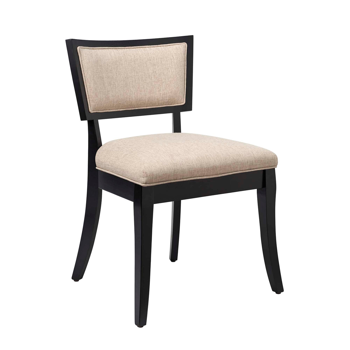 Pristine Upholstered Fabric Dining Chairs Set of 2 - Beige