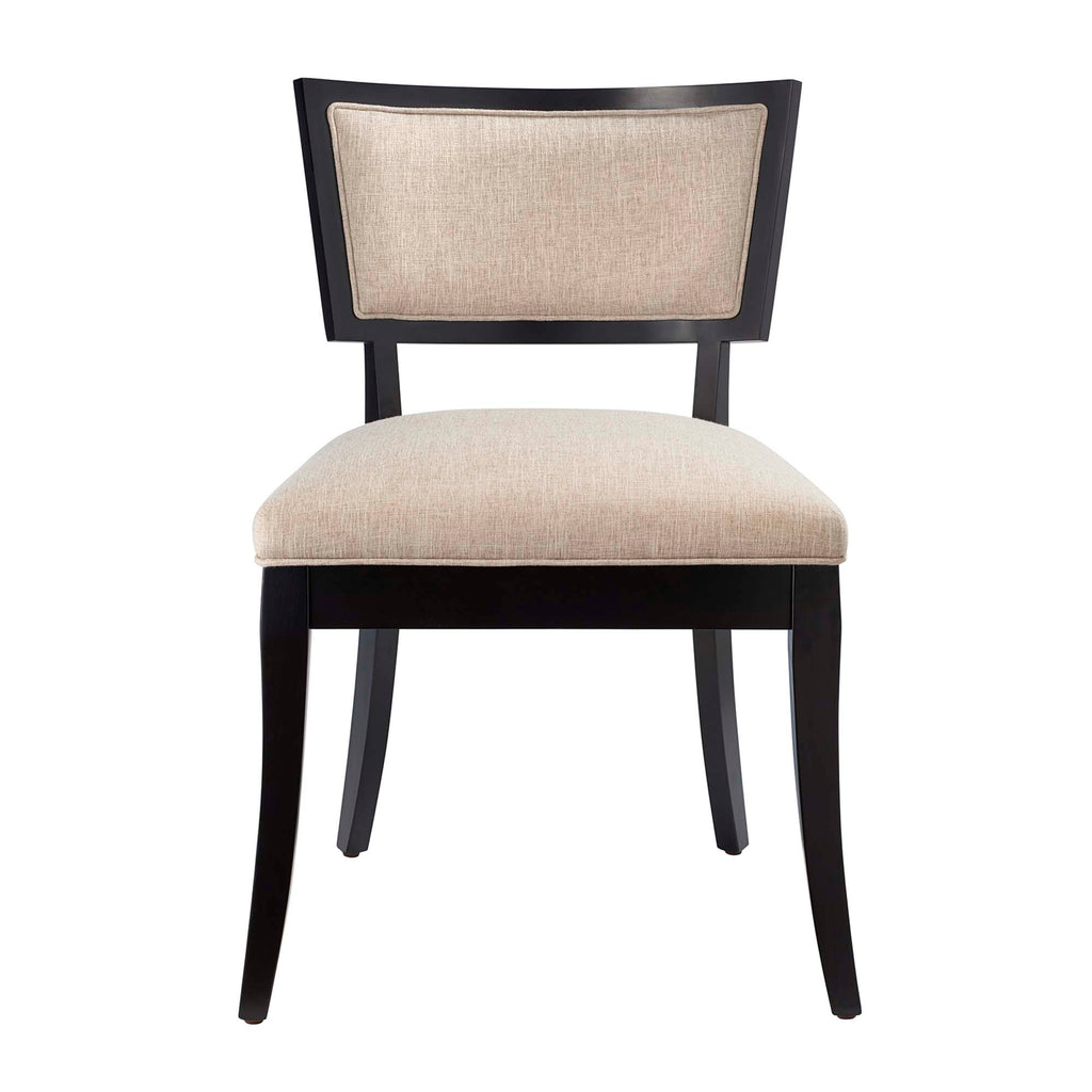 Pristine Upholstered Fabric Dining Chairs Set of 2 - Beige