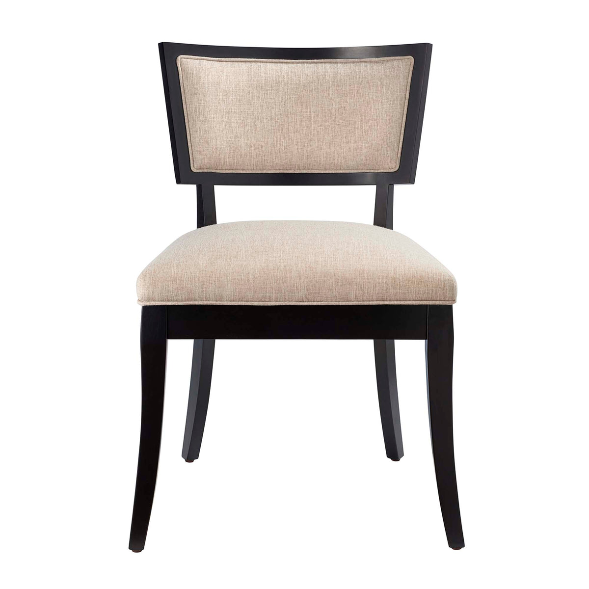 Pristine Upholstered Fabric Dining Chairs Set of 2 - Beige