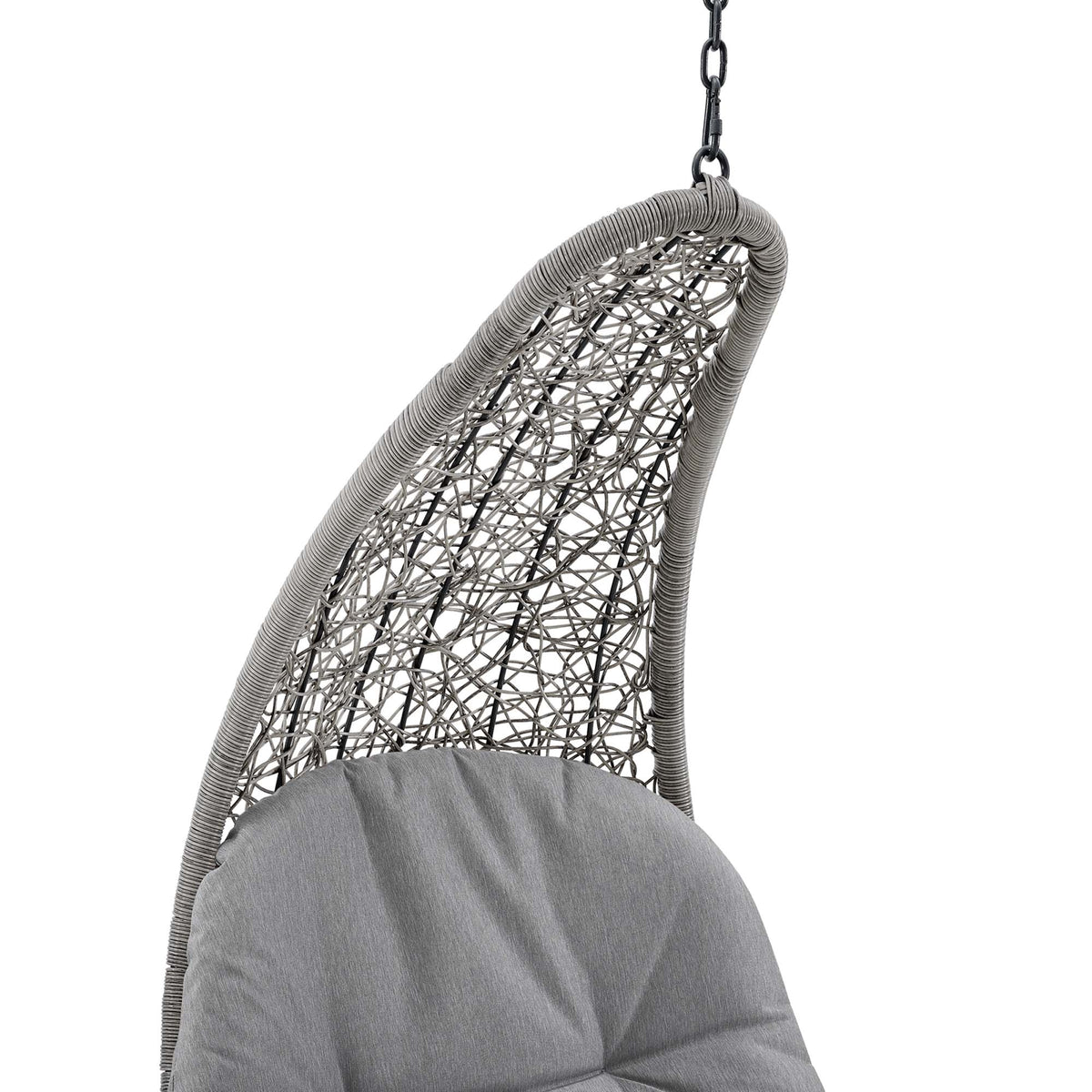 Landscape Hanging Chaise Lounge Outdoor Patio Swing Chair - Light Gray Gray (EEI-4589-LGR-GRY)
