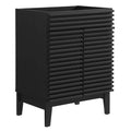 Render 24" Bathroom Vanity Cabinet (Sink Basin Not Included) - Black