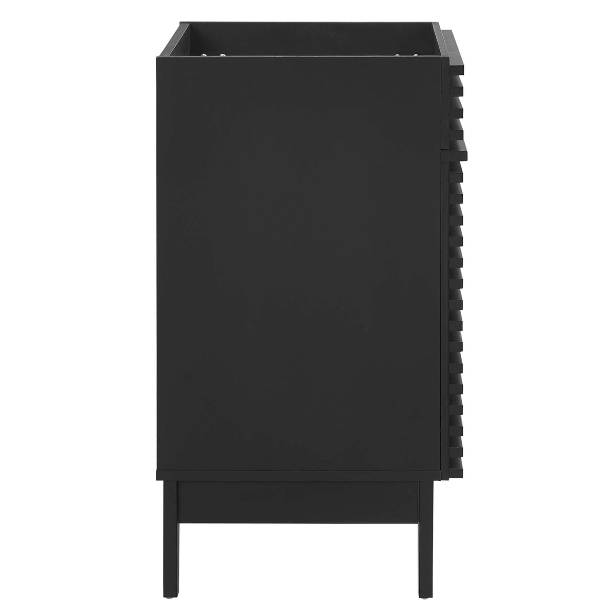 Render 24" Bathroom Vanity Cabinet (Sink Basin Not Included) - Black