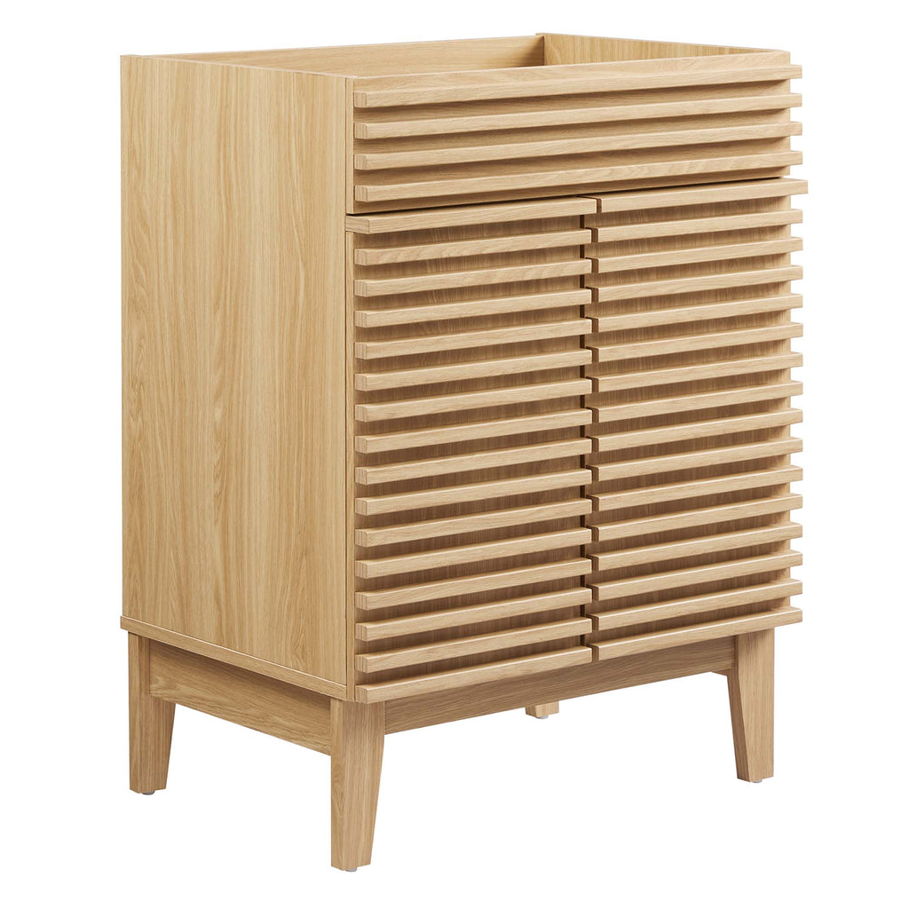 Render 24" Bathroom Vanity Cabinet (Sink Basin Not Included) - Oak