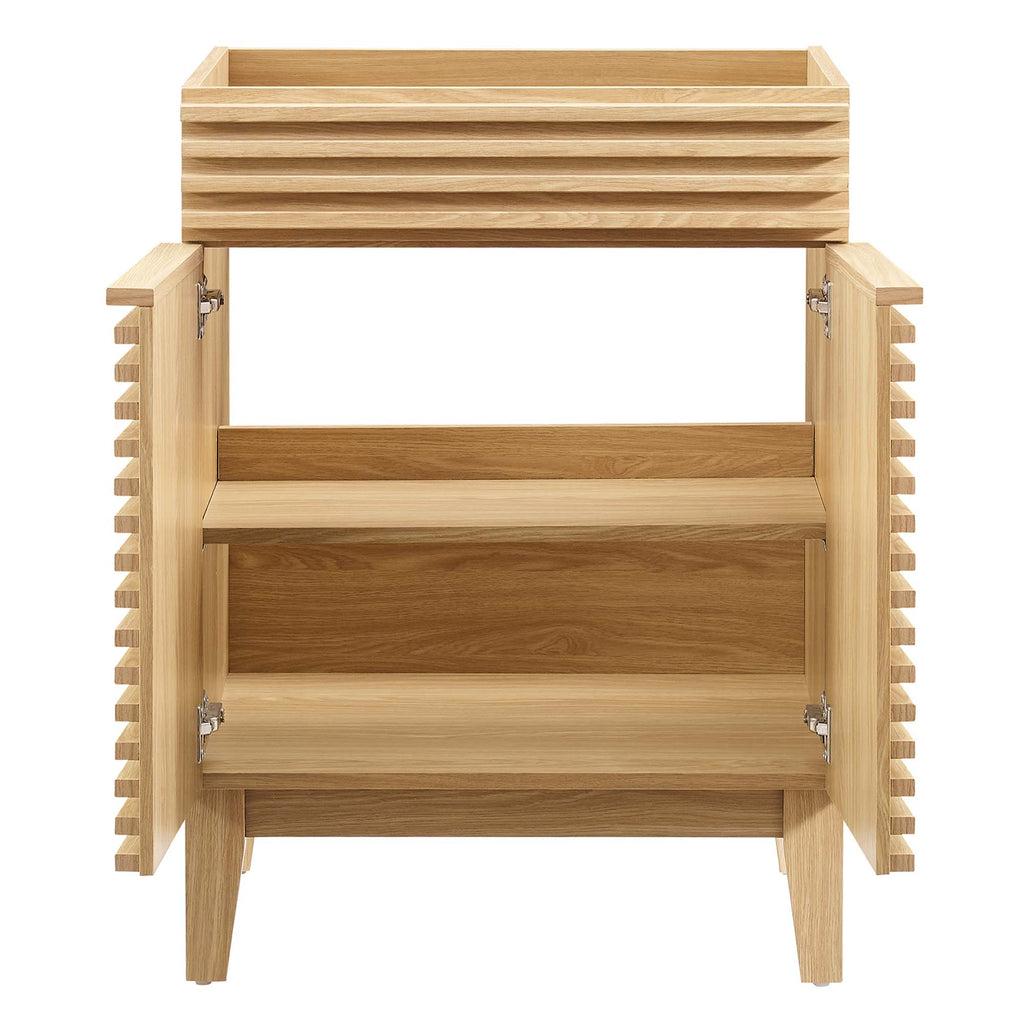 Render 24" Bathroom Vanity Cabinet (Sink Basin Not Included) - Oak