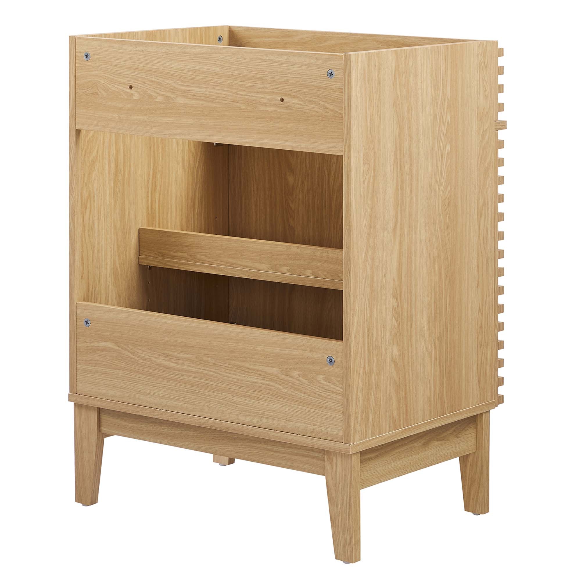 Render 24" Bathroom Vanity Cabinet (Sink Basin Not Included) - Oak
