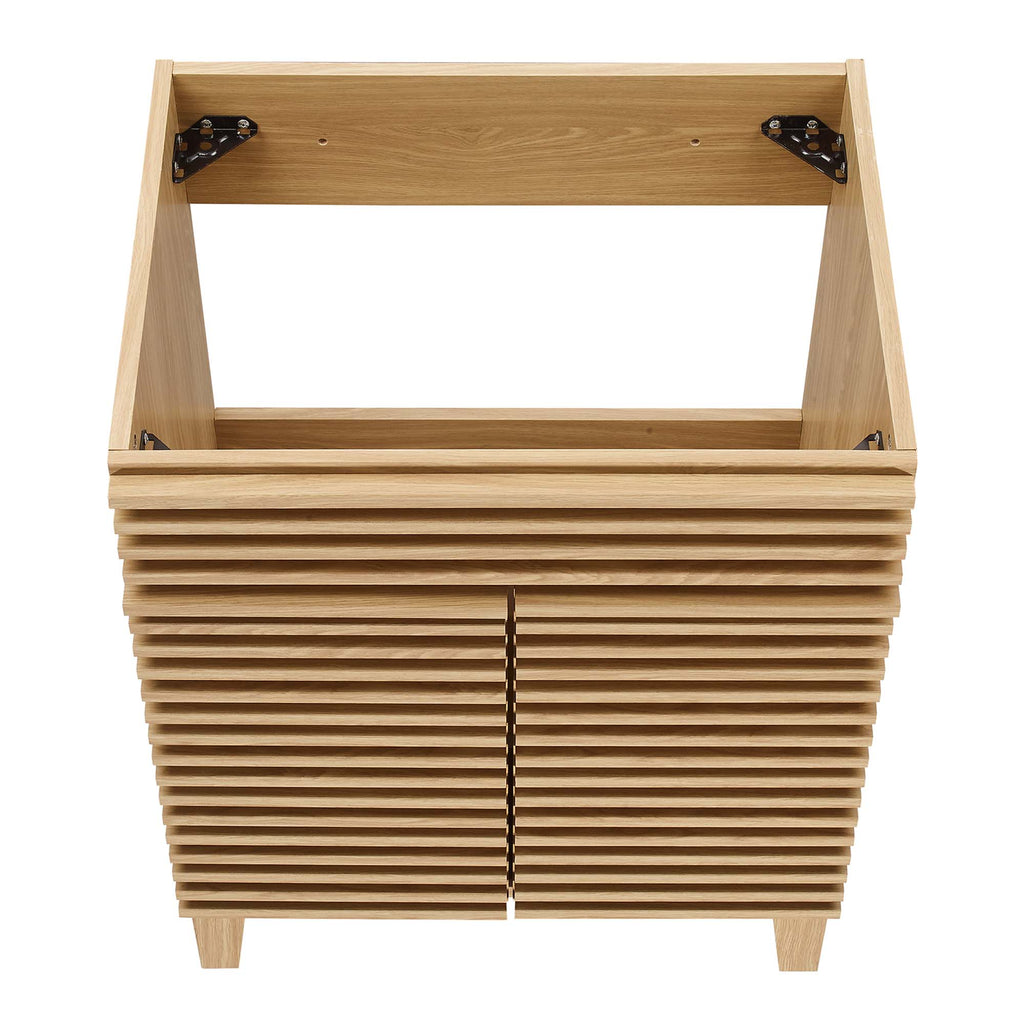 Render 24" Bathroom Vanity Cabinet (Sink Basin Not Included) - Oak