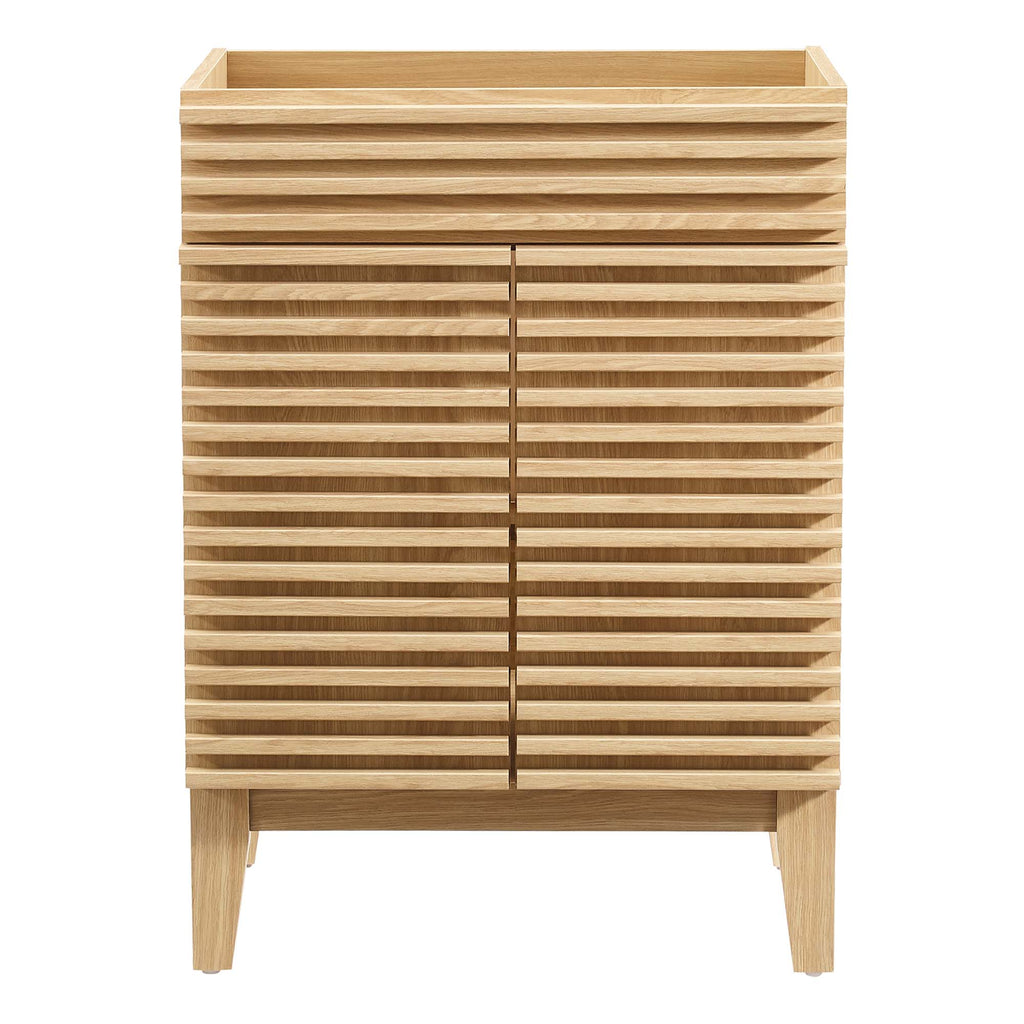 Render 24" Bathroom Vanity Cabinet (Sink Basin Not Included) - Oak