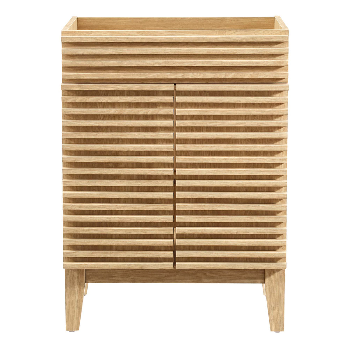Render 24" Bathroom Vanity Cabinet (Sink Basin Not Included) - Oak