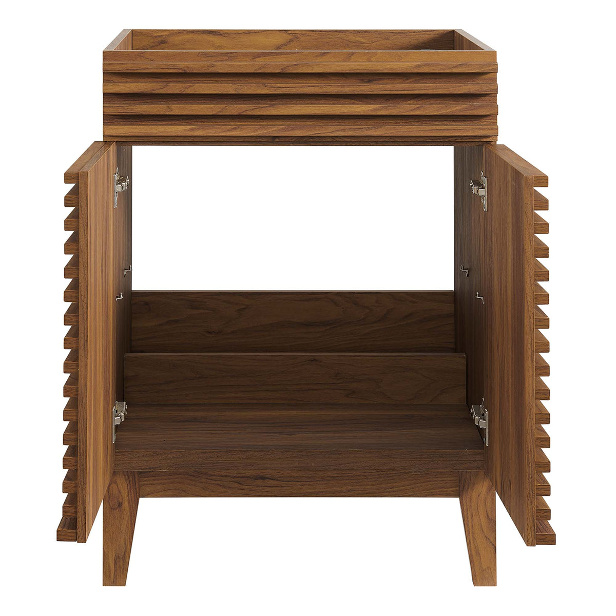 Render 24" Bathroom Vanity Cabinet (Sink Basin Not Included) - Walnut