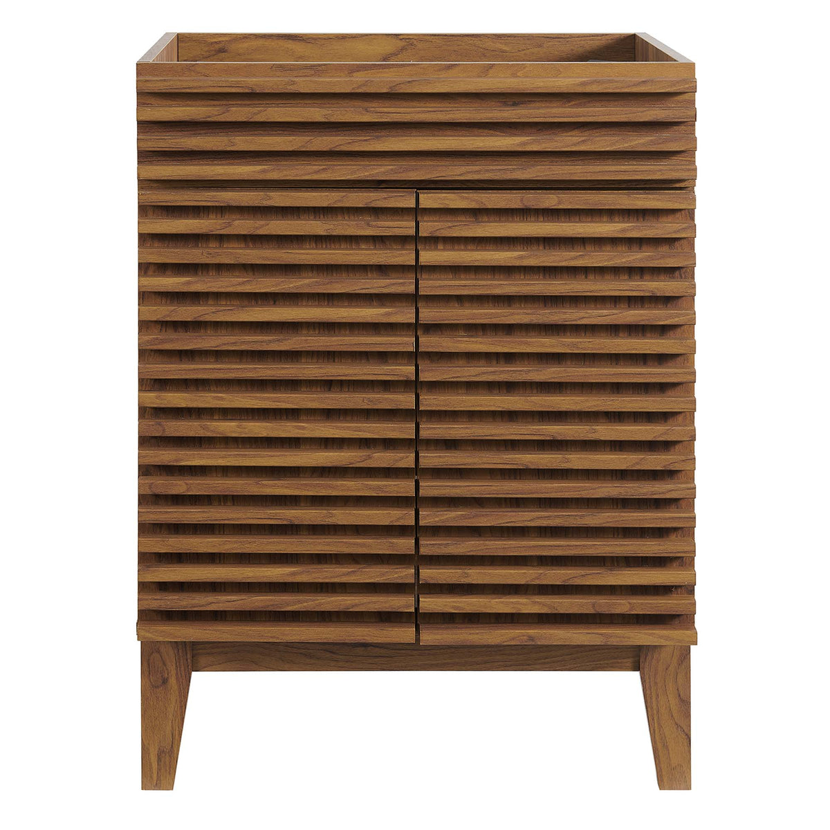 Render 24" Bathroom Vanity Cabinet (Sink Basin Not Included) - Walnut