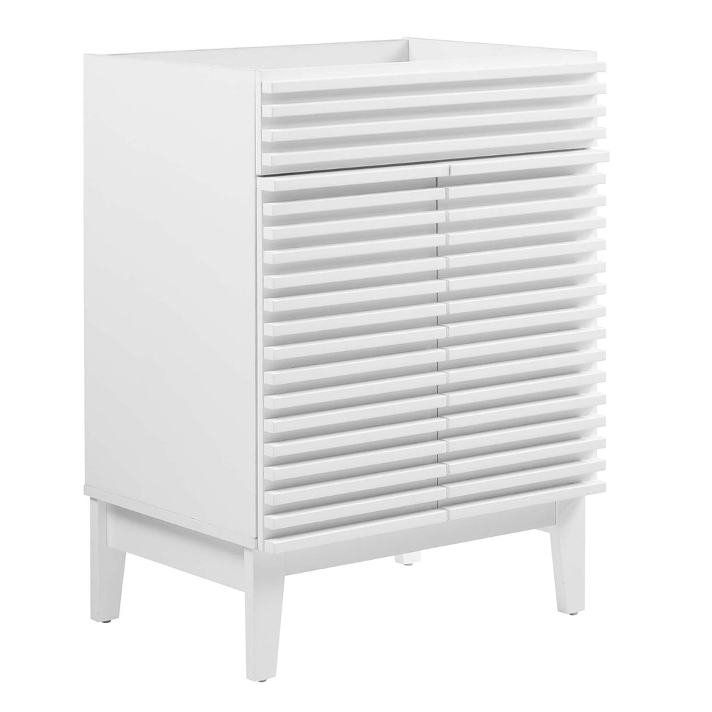 Render 24" Bathroom Vanity Cabinet (Sink Basin Not Included) - White