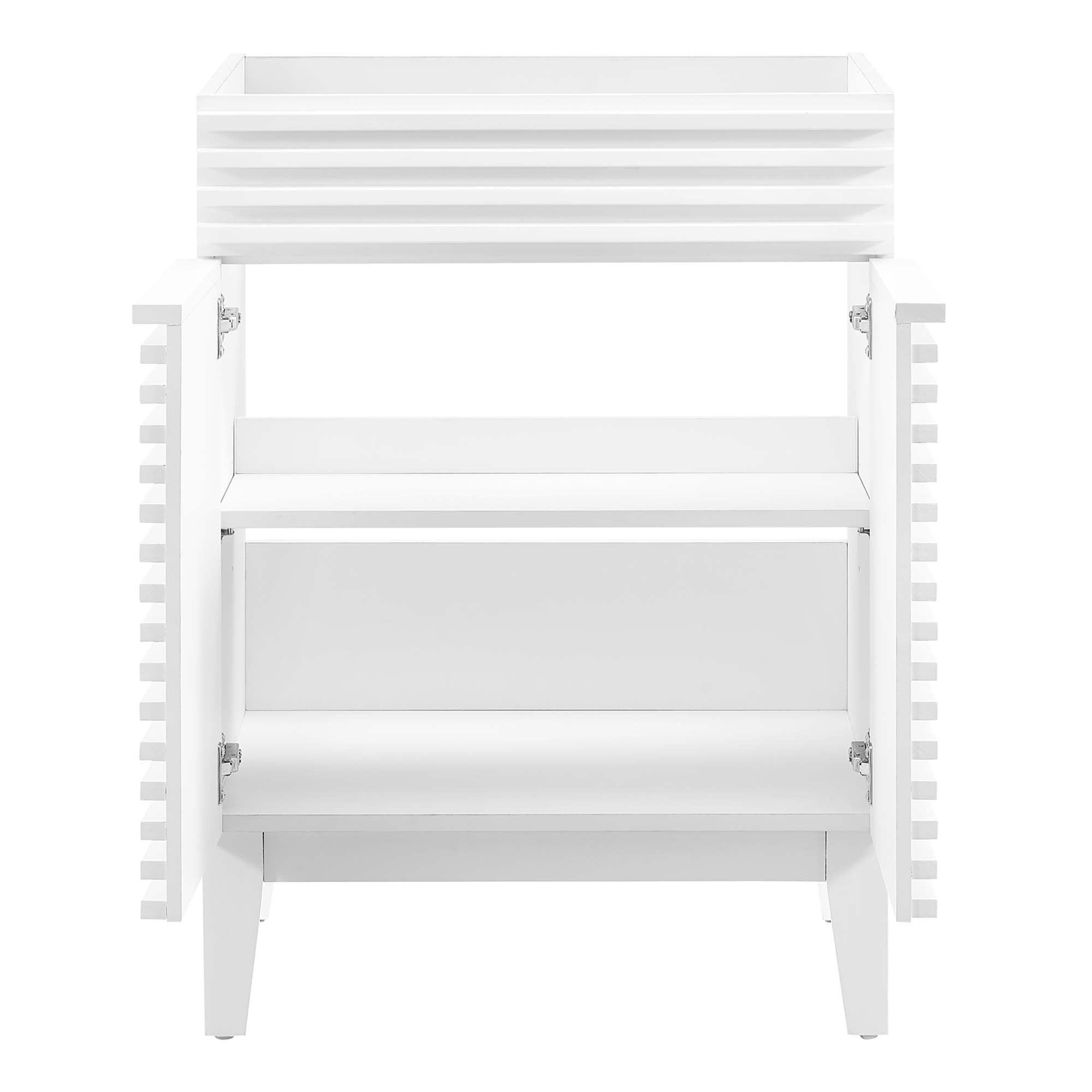 Render 24" Bathroom Vanity Cabinet (Sink Basin Not Included) - White