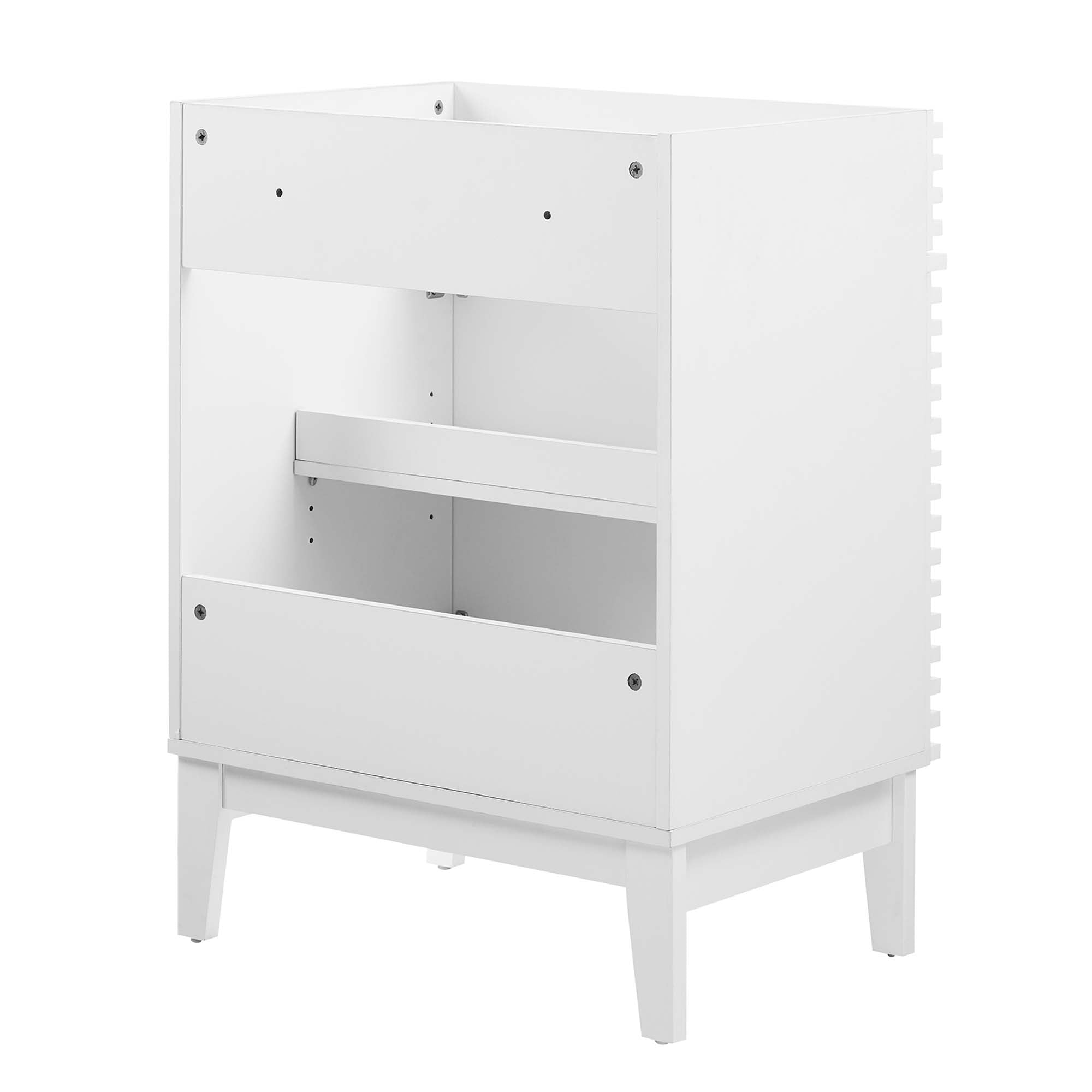 Render 24" Bathroom Vanity Cabinet (Sink Basin Not Included) - White