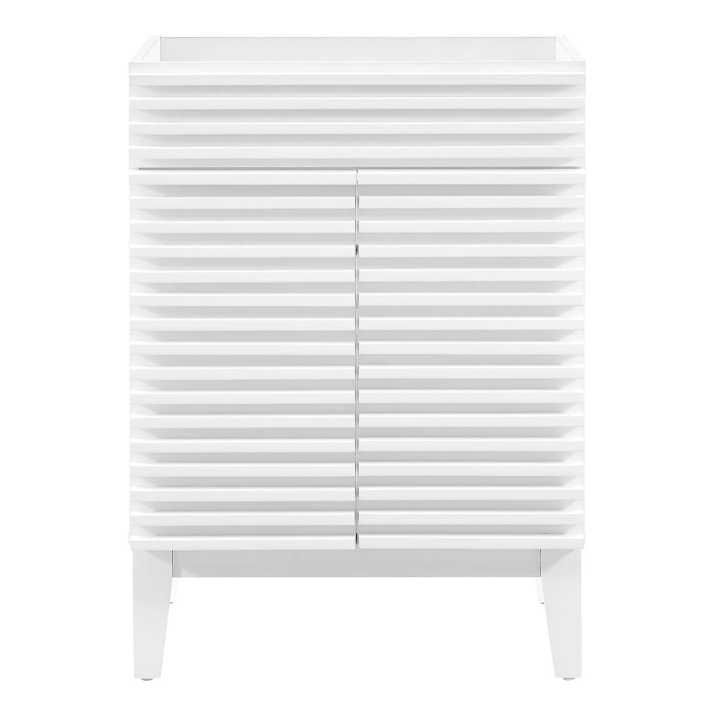 Render 24" Bathroom Vanity Cabinet (Sink Basin Not Included) - White