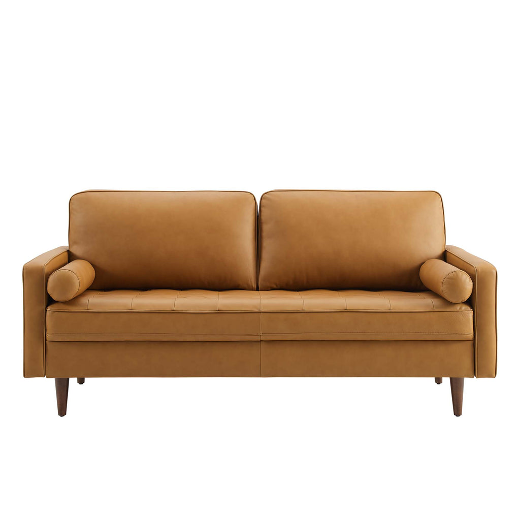 Valour Leather Sofa - Tan