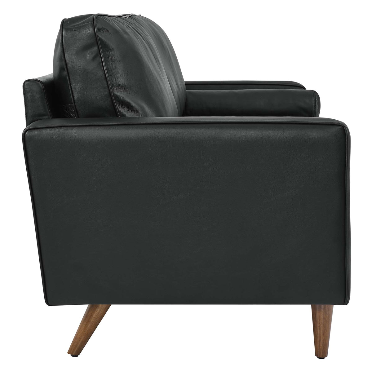 Valour 81" Leather Sofa - Black