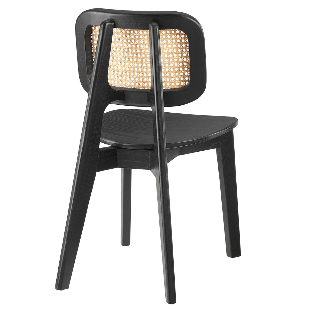 Habitat Wood Dining Side Chair - Black