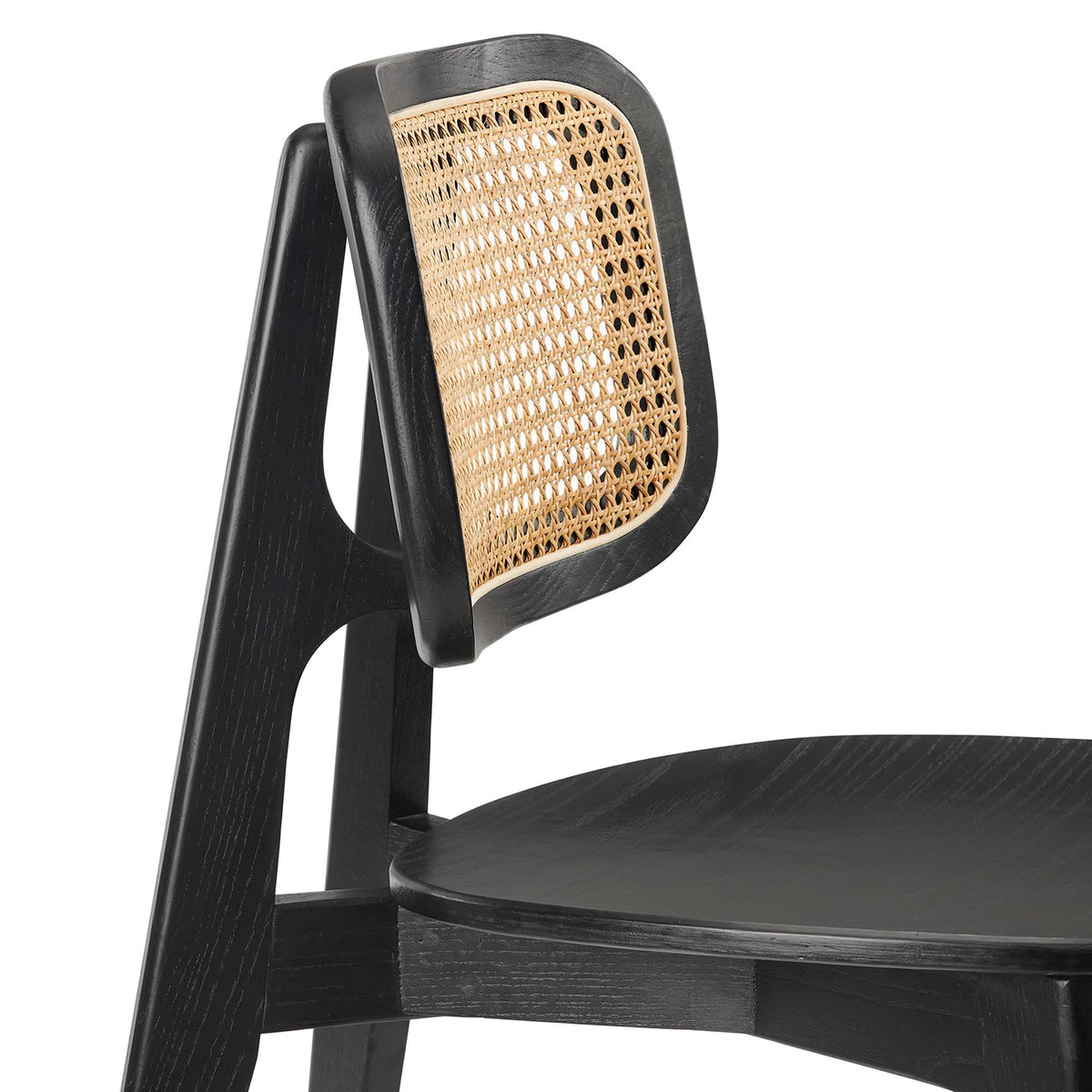 Habitat Wood Dining Side Chair - Black