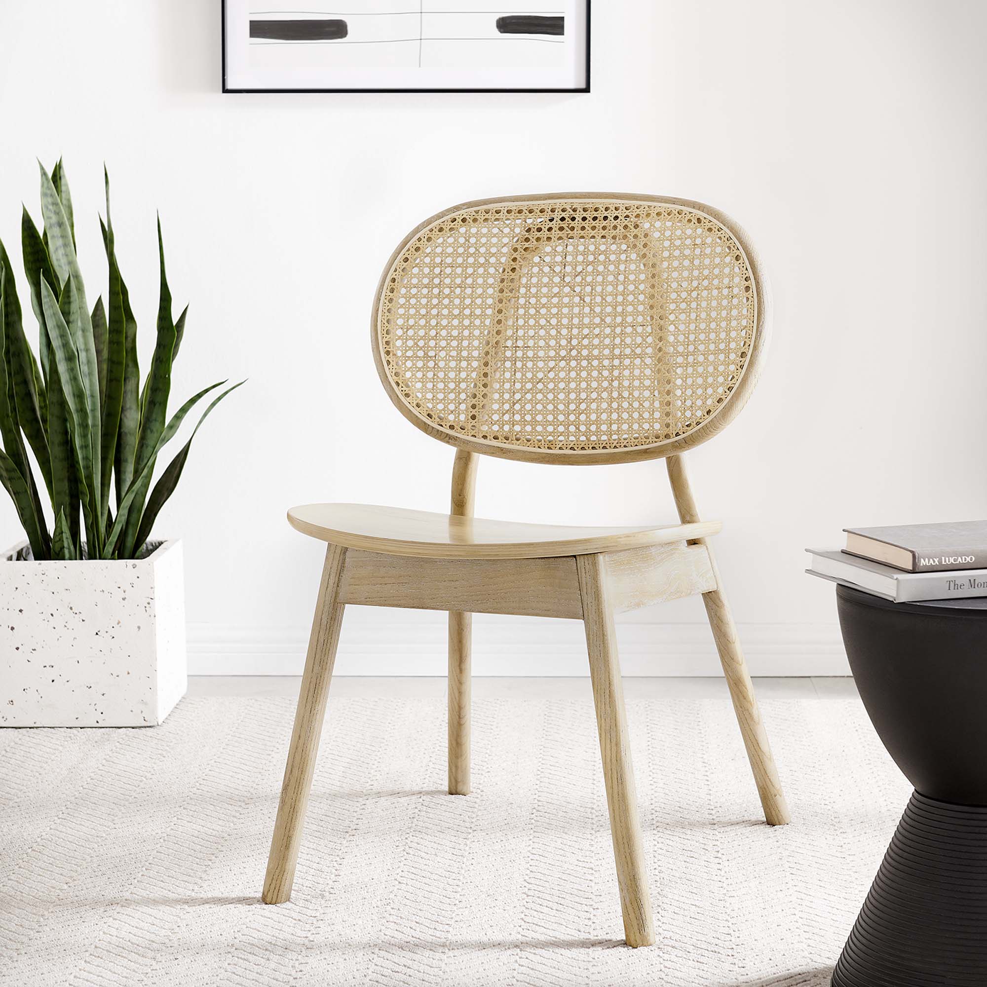 Malina Wood Dining Side Chair - Gray
