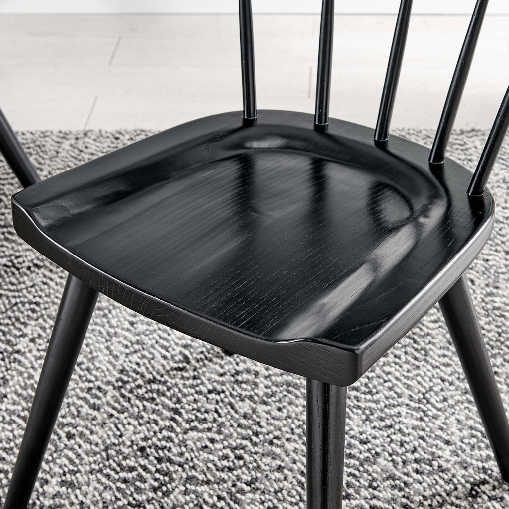 Sutter Wood Dining Side Chair - Black