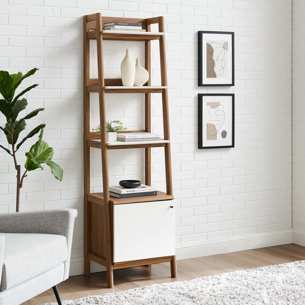 Bixby 21" Bookshelf - Walnut White