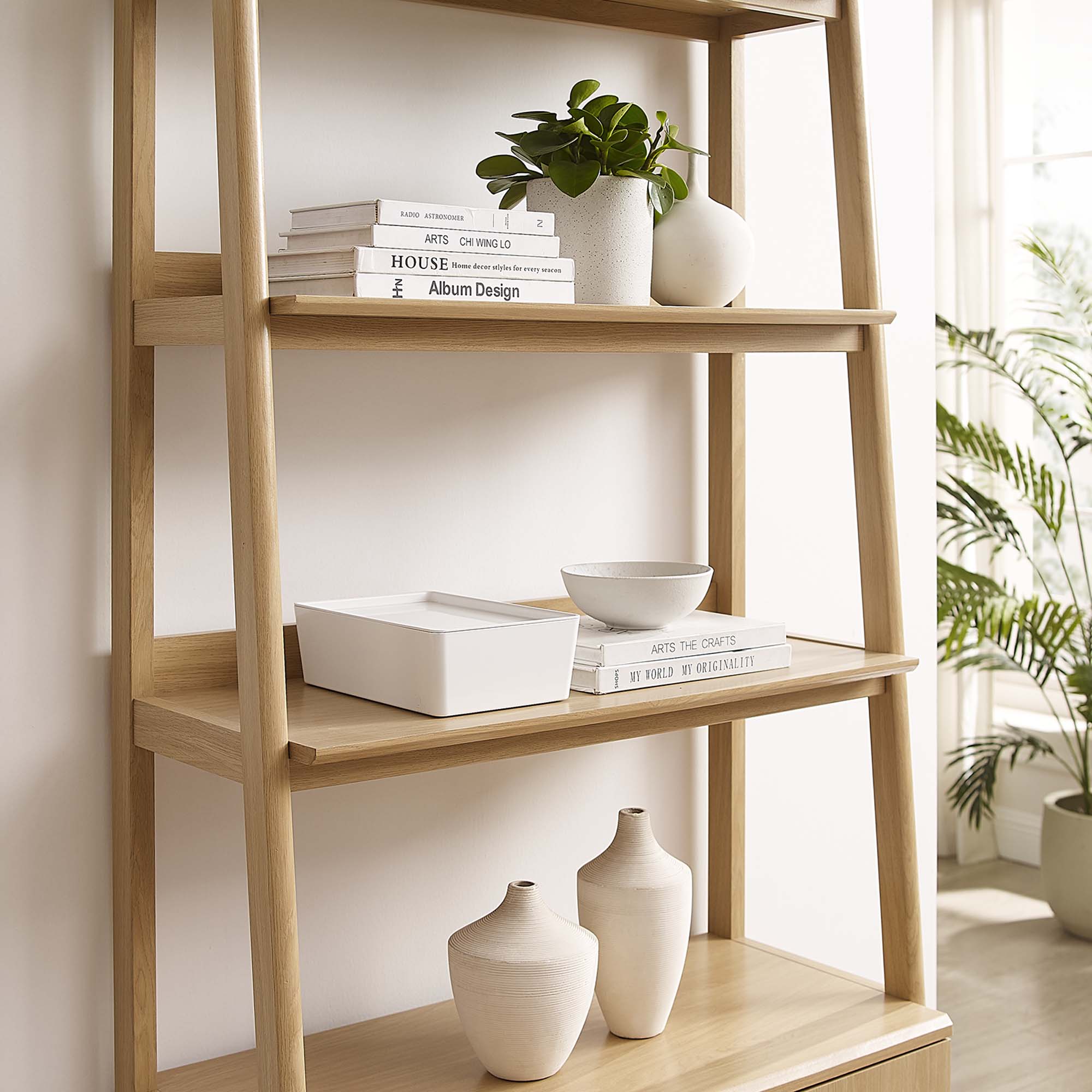 Bixby 33" Bookshelf - Oak
