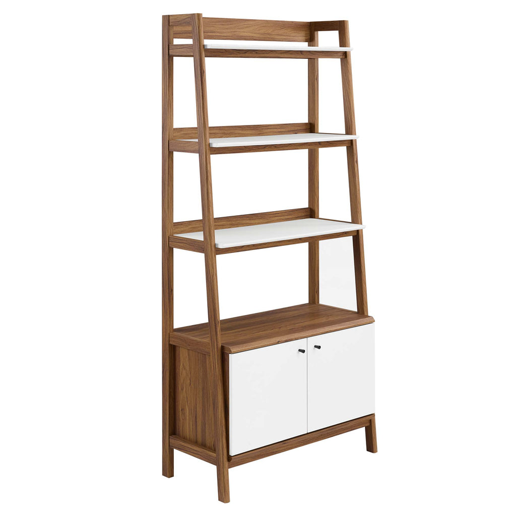 Bixby 33" Bookshelf - Walnut White
