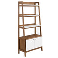 Bixby 33" Bookshelf - Walnut White