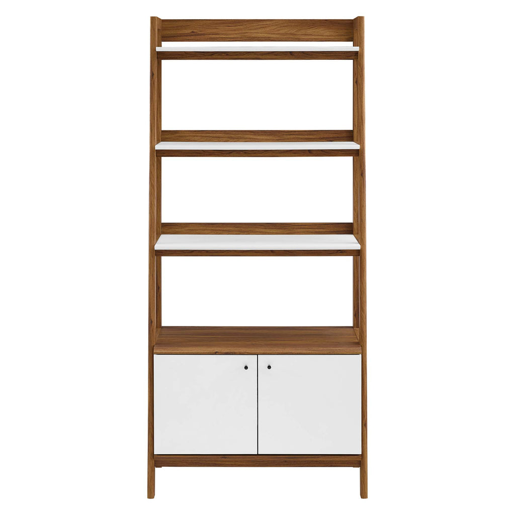Bixby 33" Bookshelf - Walnut White