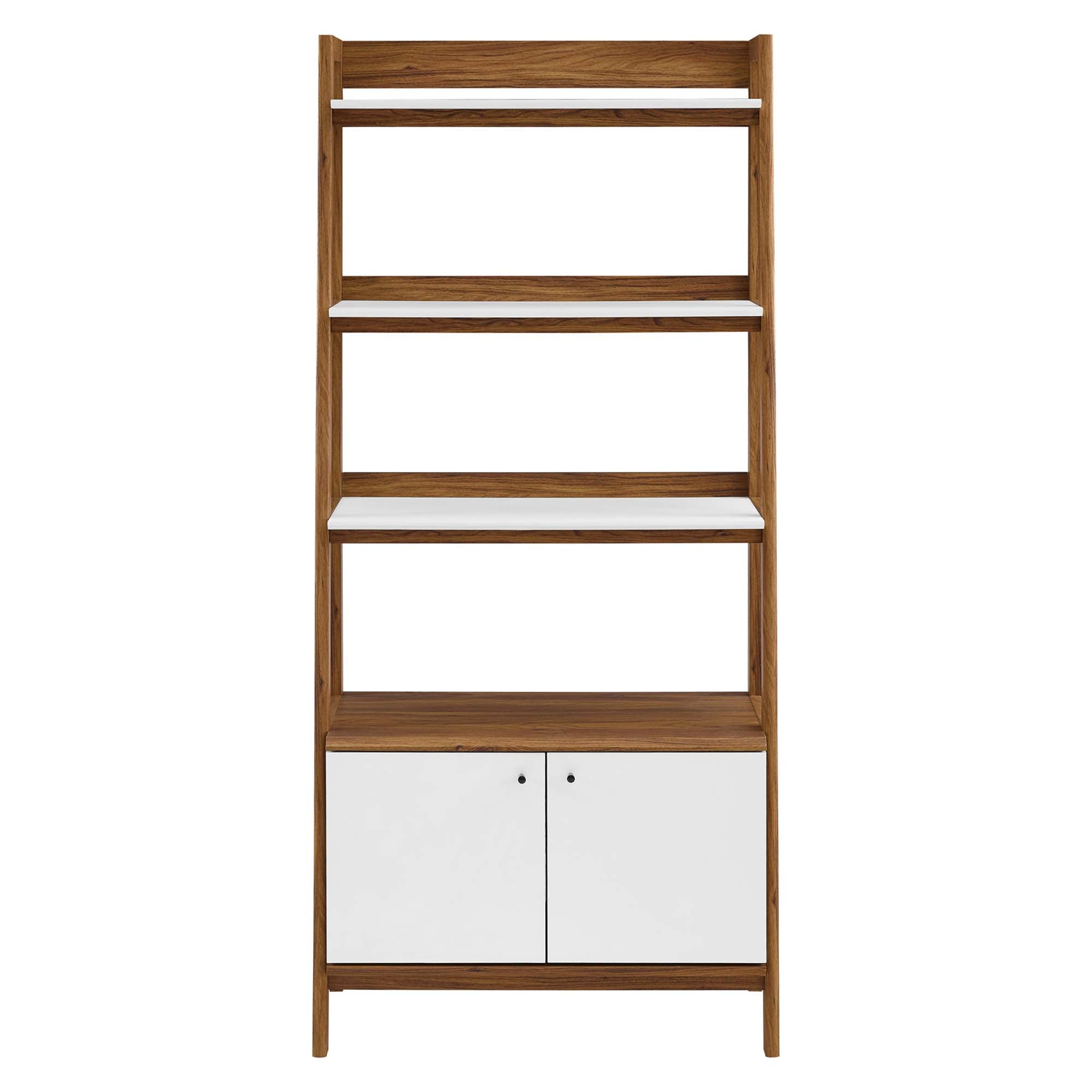 Bixby 33" Bookshelf - Walnut White