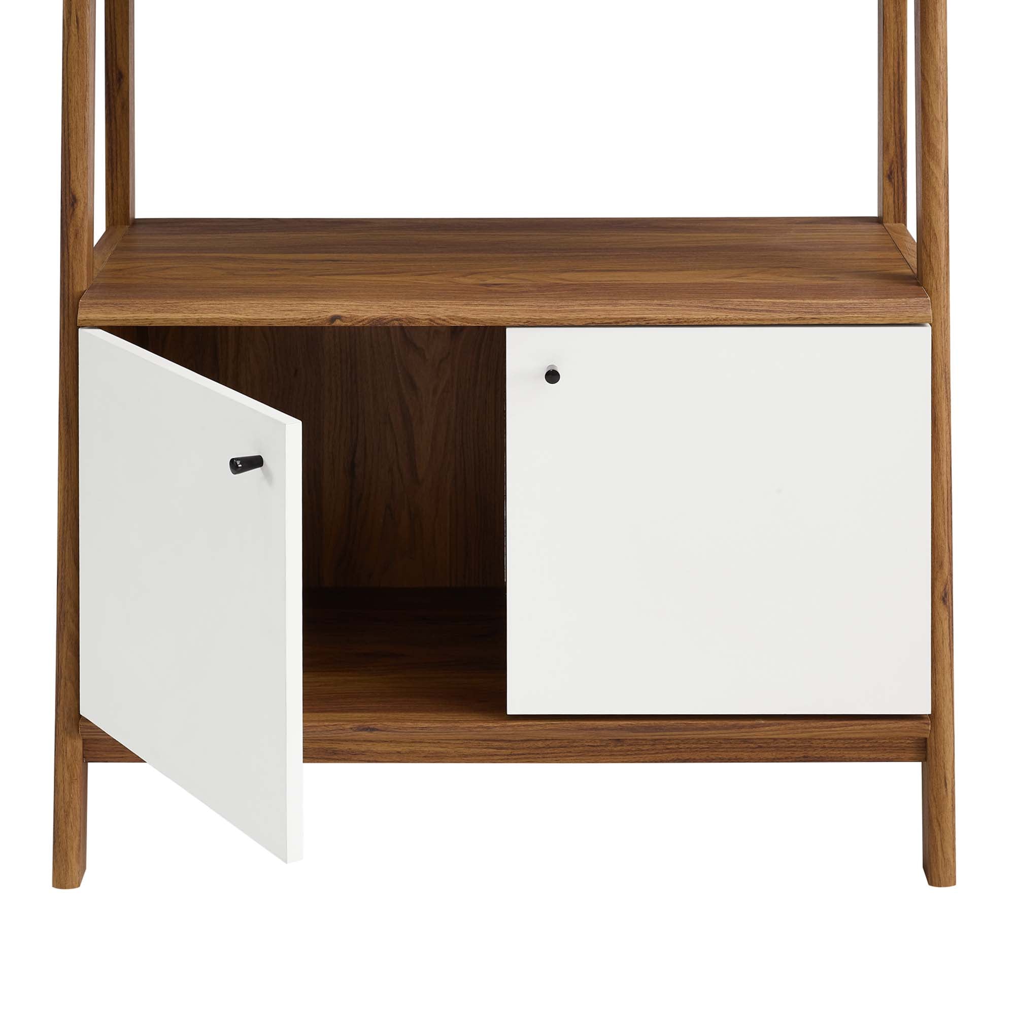 Bixby 33" Bookshelf - Walnut White