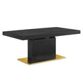 Vector Expandable Dining Table - Black Gold