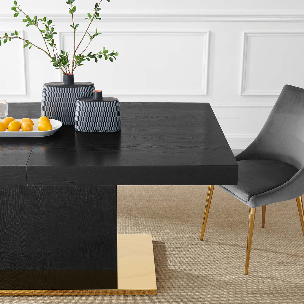Vector Expandable Dining Table - Black Gold
